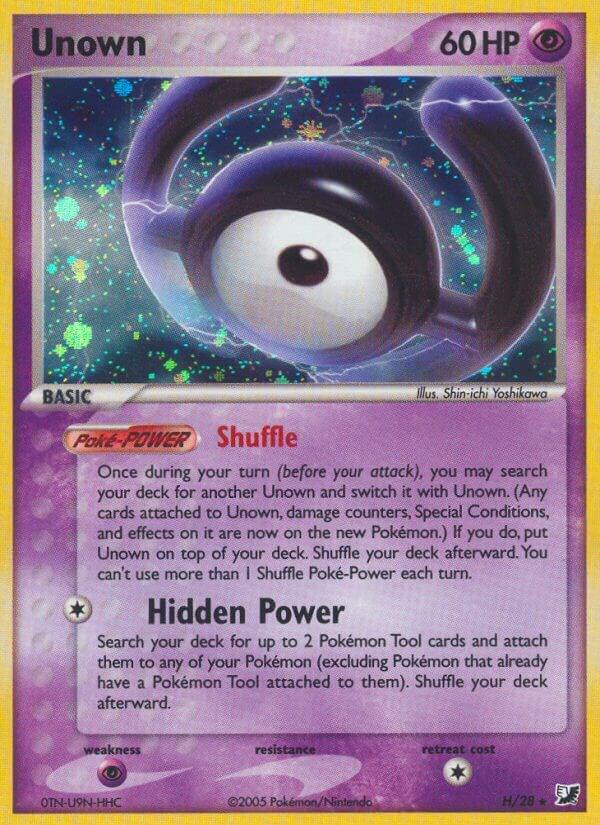 Unown H H/28 (EX Unseen Forces)  - Holofoil | Good Games Morley