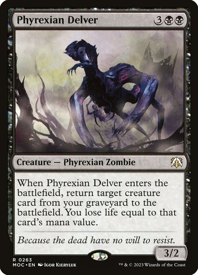 Phyrexian Delver 263/444 (Commander: March of the Machine)  | Good Games Morley