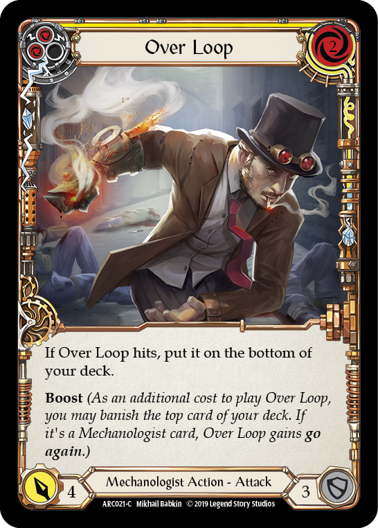 Over Loop (Yellow) [ARC021-C] (Arcane Rising)  1st Edition Normal | Good Games Morley