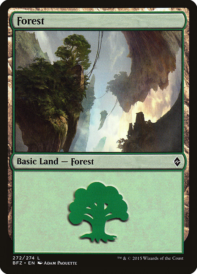 Forest (272) [Battle for Zendikar] | Good Games Morley