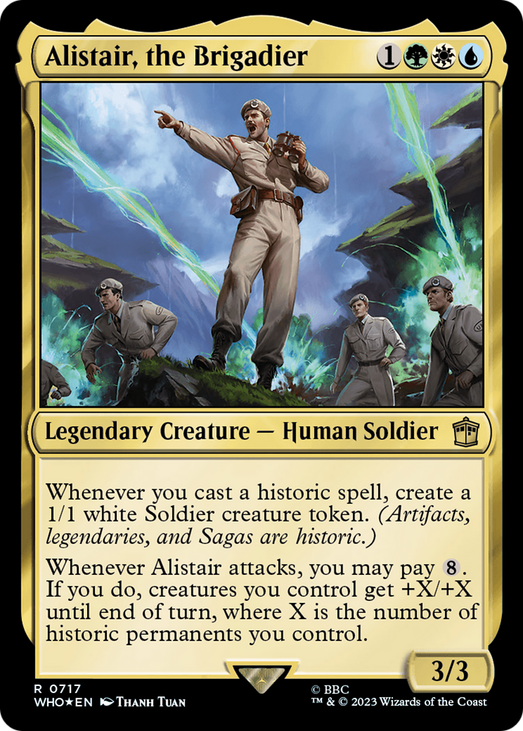 Alistair, the Brigadier (Surge Foil) [Doctor Who] | Good Games Morley