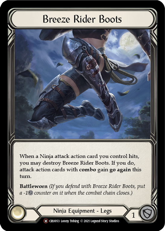 Breeze Rider Boots [U-CRU053] (Crucible of War Unlimited)  Unlimited Rainbow Foil | Good Games Morley