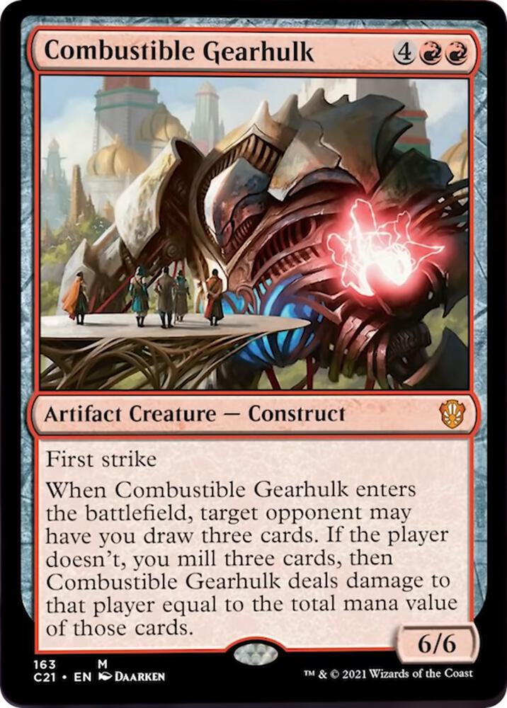 Combustible Gearhulk 163 (Commander 2021)  | Good Games Morley