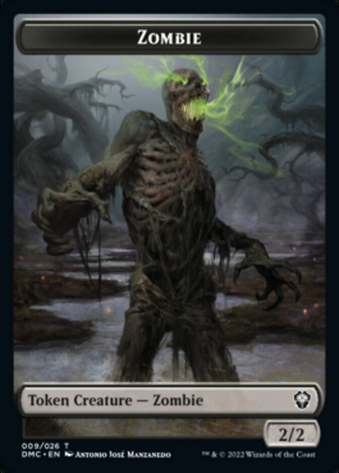 Saproling // Zombie Double-Sided Token [Dominaria United Tokens] | Good Games Morley
