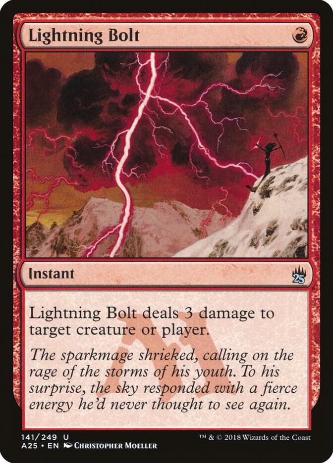 Lightning Bolt 141/249 (Masters 25)  | Good Games Morley