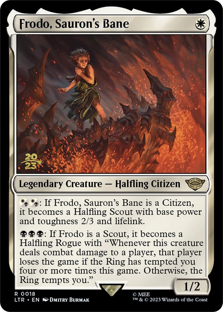 Frodo Saurons Bane 18s/86 (Prerelease Cards)  - Foil | Good Games Morley