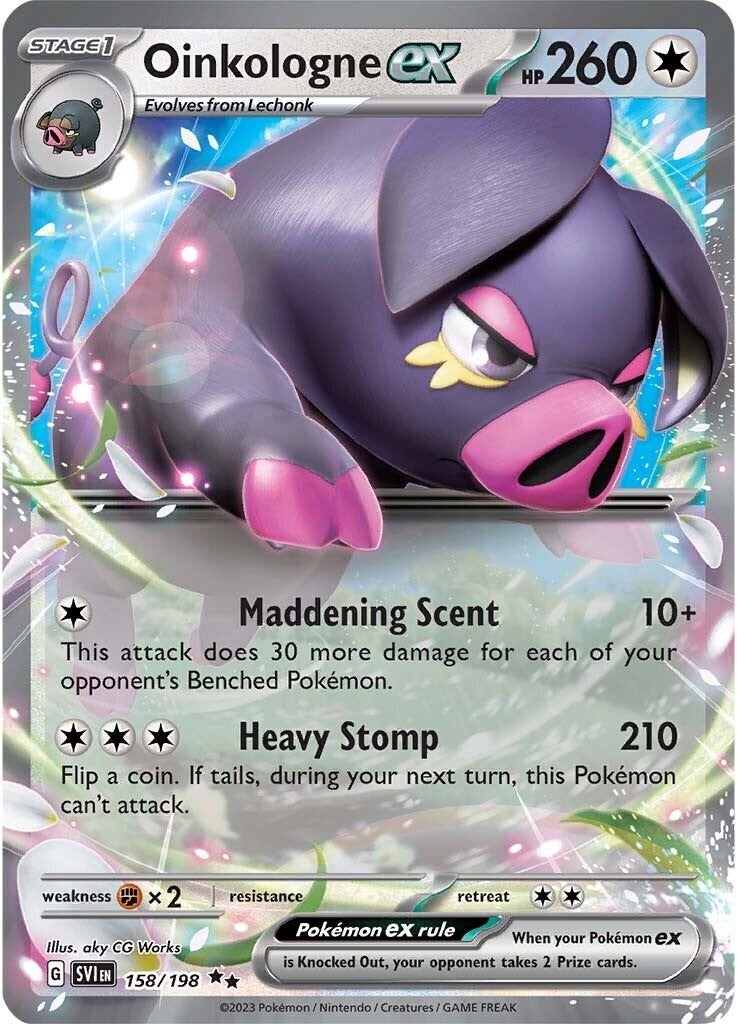 Oinkalogne ex (158/198) (Jumbo Card) [Scarlet & Violet: Base Set] | Good Games Morley