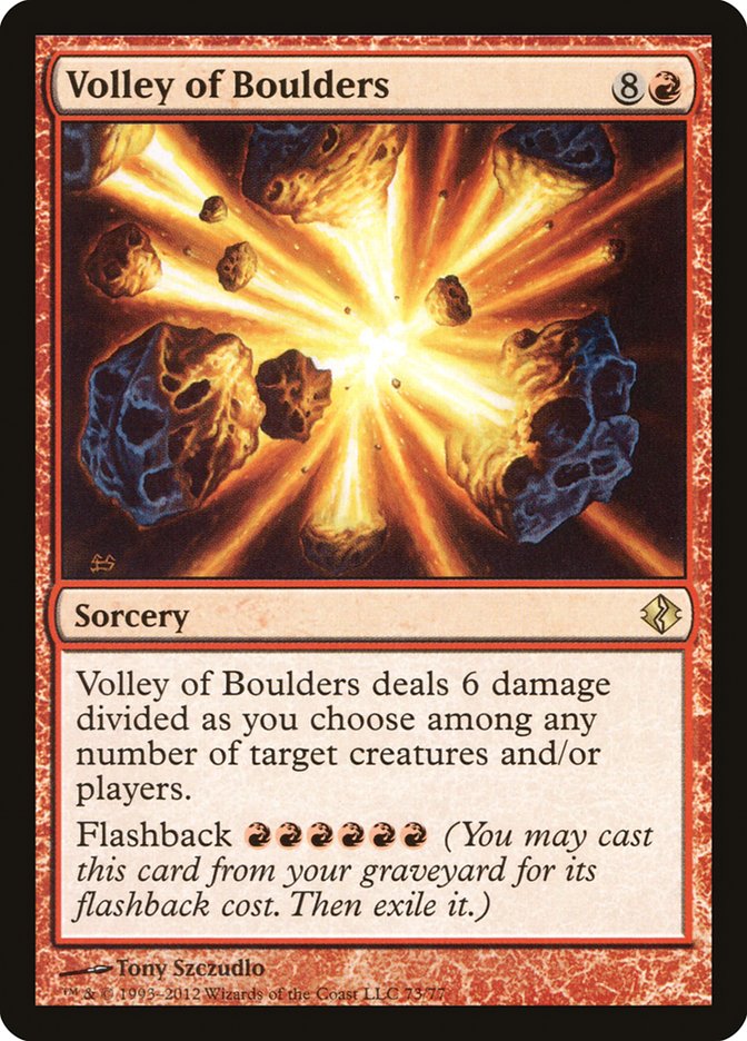 Volley of Boulders 73/77 (Duel Decks: Venser vs. Koth)  | Good Games Morley
