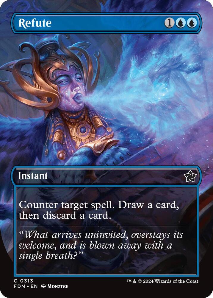 Refute 313/291 (Foundations)  - Borderless Foil | Good Games Morley
