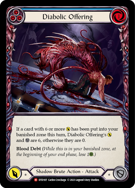 Diabolic Offering [DTD107] (Dusk Till Dawn)  Rainbow Foil | Good Games Morley