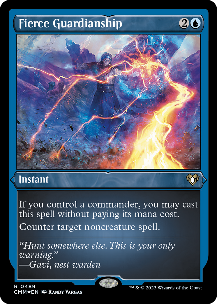 Fierce Guardianship (Foil Etched) [Commander Masters] | Good Games Morley