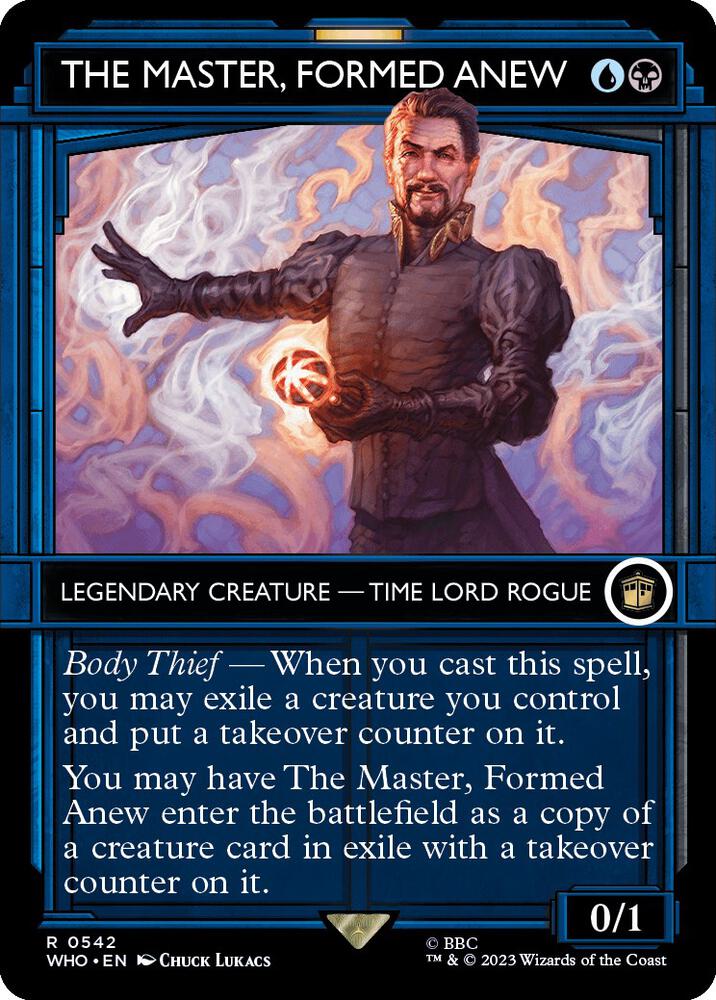 The Master, Formed Anew 542/331 (Universes Beyond: Doctor Who)  - Showcase Foil | Good Games Morley