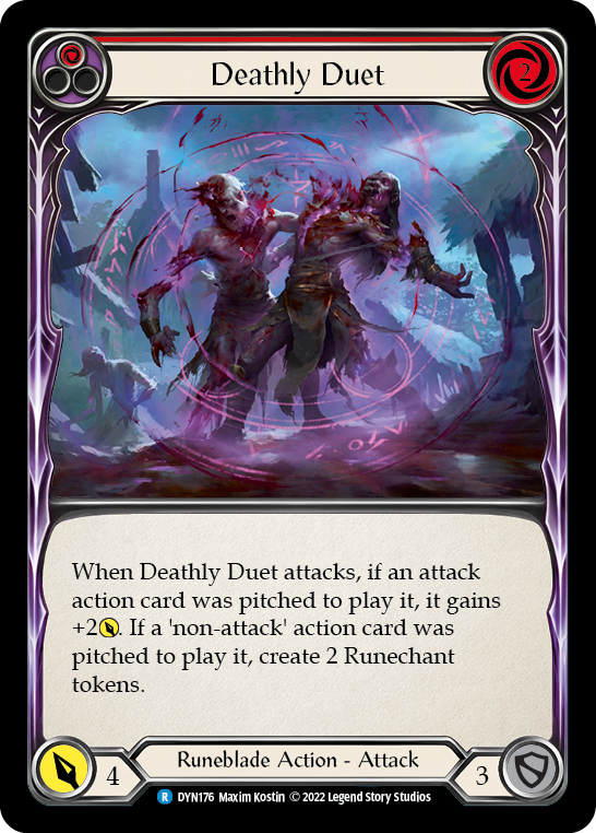 Deathly Duet (Red) [DYN176] (Dynasty)  Rainbow Foil | Good Games Morley