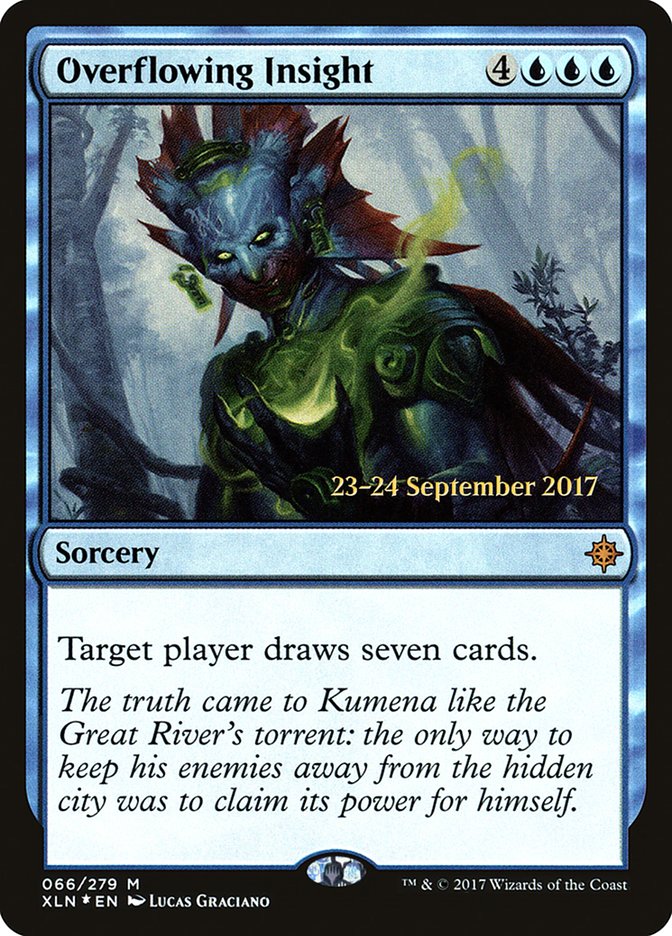 Overflowing Insight [Ixalan Prerelease Promos] | Good Games Morley