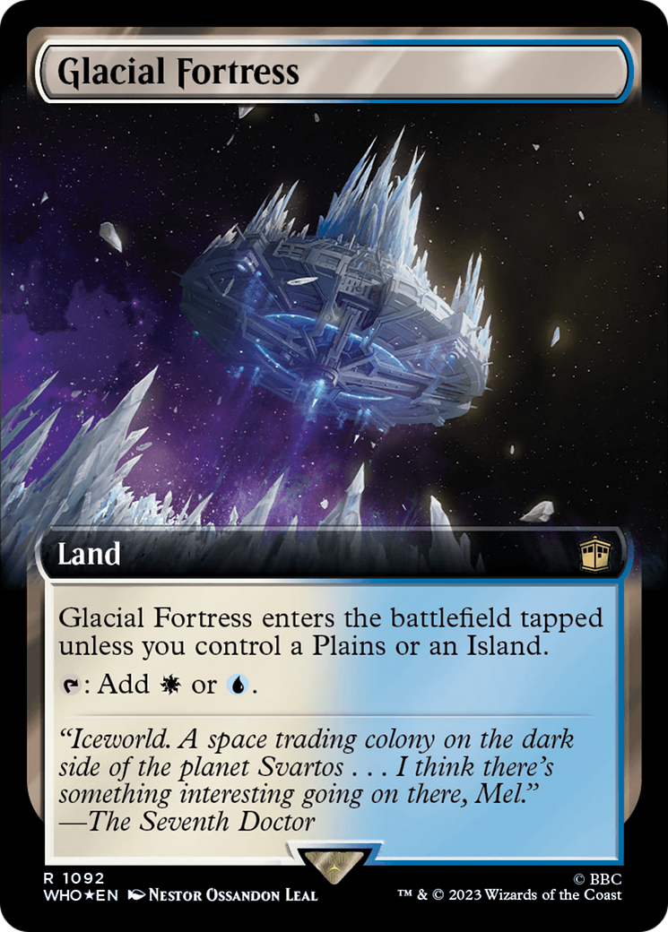 Glacial Fortress (Extended Art) (Surge Foil) [Doctor Who] | Good Games Morley