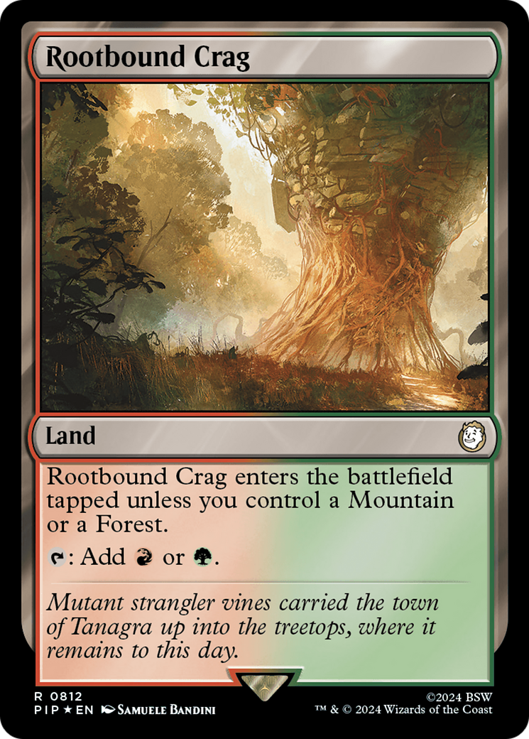 Rootbound Crag (Surge Foil) [Fallout] | Good Games Morley