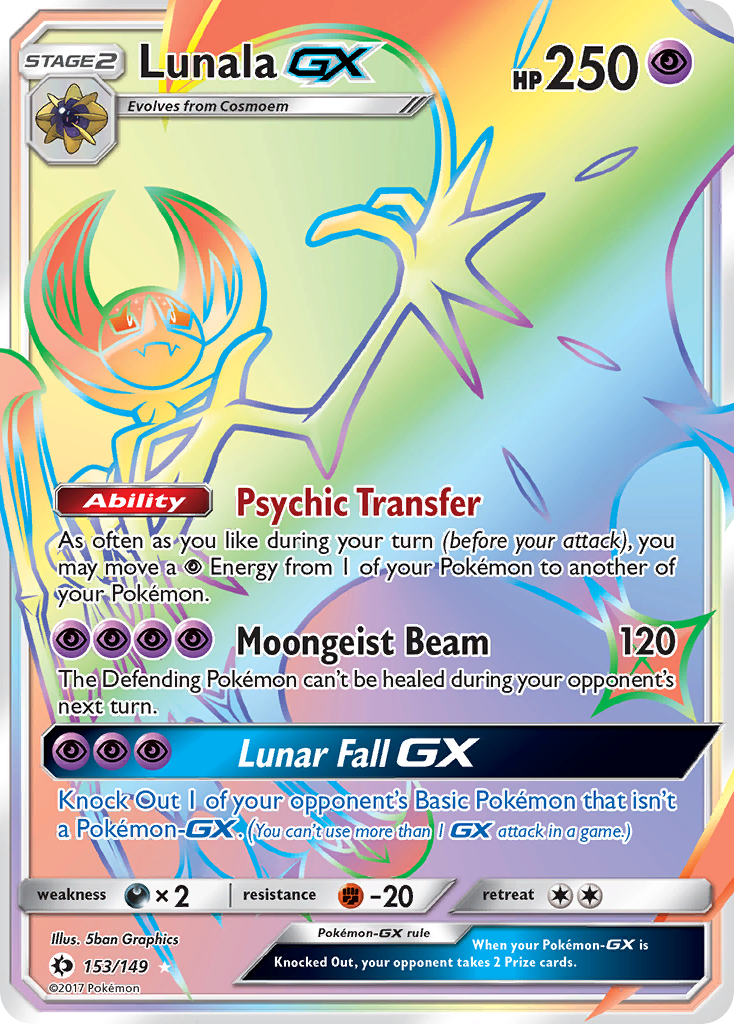 Lunala GX (153/149) [Sun & Moon: Base Set] | Good Games Morley