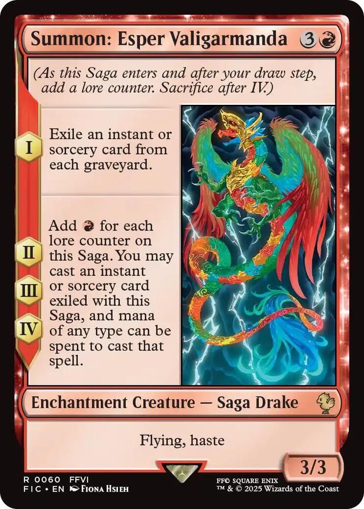 Summon: Esper Valigarmanda 60 (Commander: FINAL FANTASY)  - Surge Foil | Good Games Morley