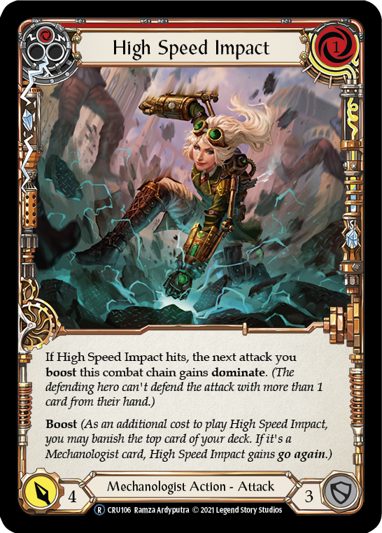 High Speed Impact (Red) [U-CRU106] (Crucible of War Unlimited)  Unlimited Normal | Good Games Morley