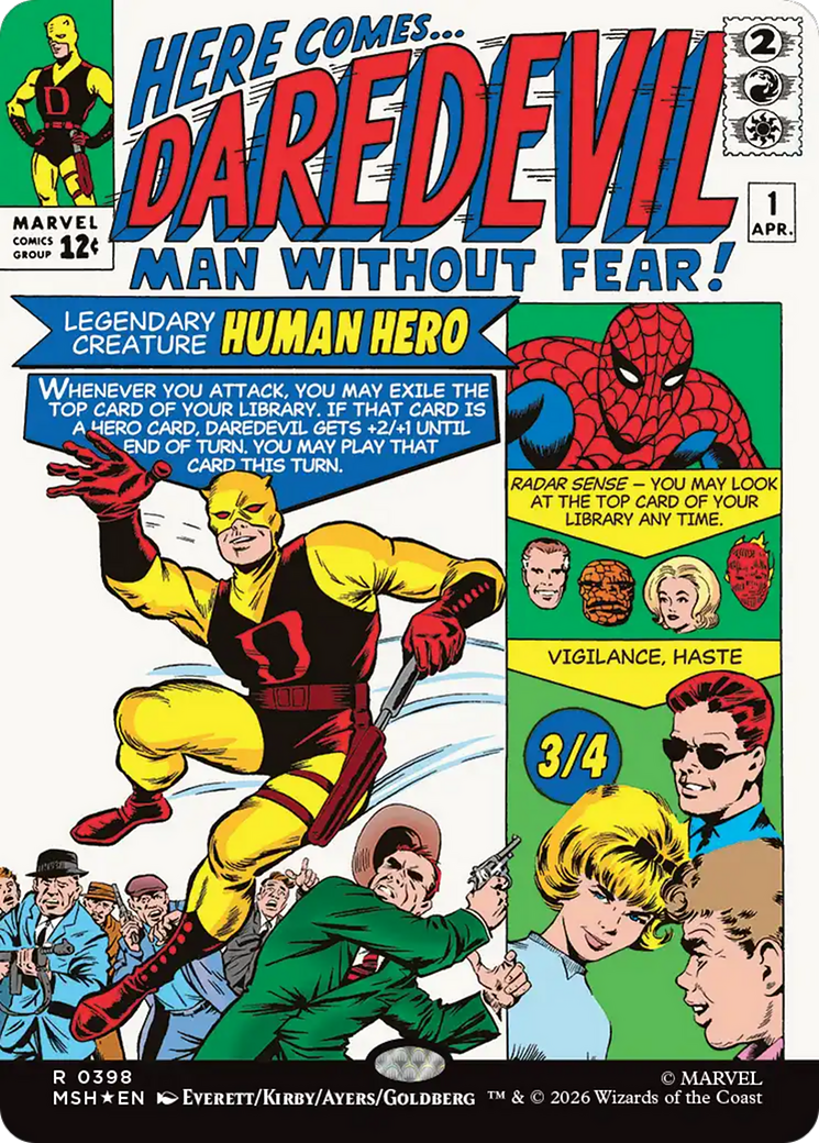Daredevil, Man Without Fear (Borderless) (0398) [Marvel Super Heroes] | Good Games Morley