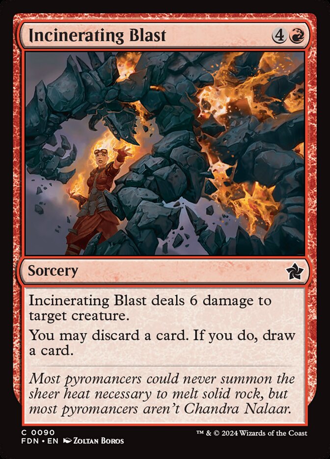Incinerating Blast 90/291 (Foundations)  | Good Games Morley