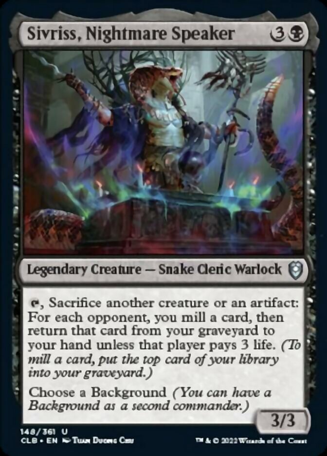 Sivriss, Nightmare Speaker [Commander Legends: Battle for Baldur's Gate] | Good Games Morley