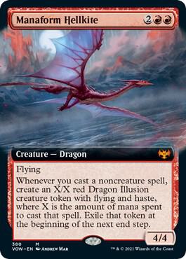 Manaform Hellkite Extended Art 380/277 (Innistrad: Crimson Vow)  - Foil | Good Games Morley