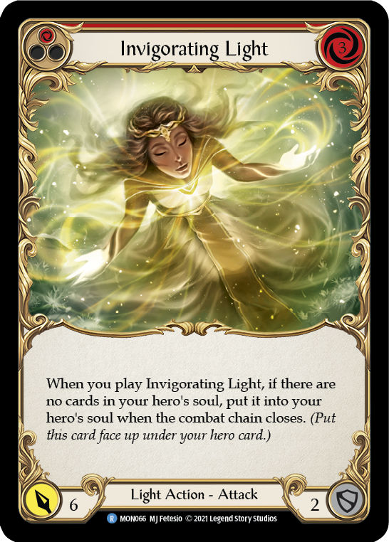 Invigorating Light (Red) [MON066] (Monarch)  1st Edition Normal | Good Games Morley
