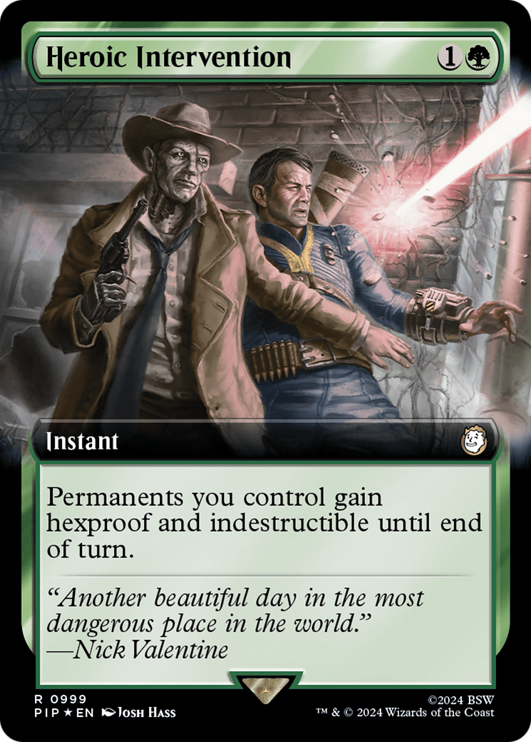 Heroic Intervention (Extended Art) (Surge Foil) [Fallout] | Good Games Morley