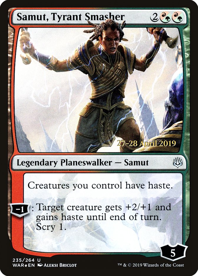 Samut, Tyrant Smasher [War of the Spark Prerelease Promos] | Good Games Morley