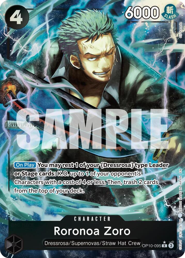 Roronoa Zoro OP10-095 (Premium Booster -The Best- Vol. 2)  - Alternate Art Foil | Good Games Morley