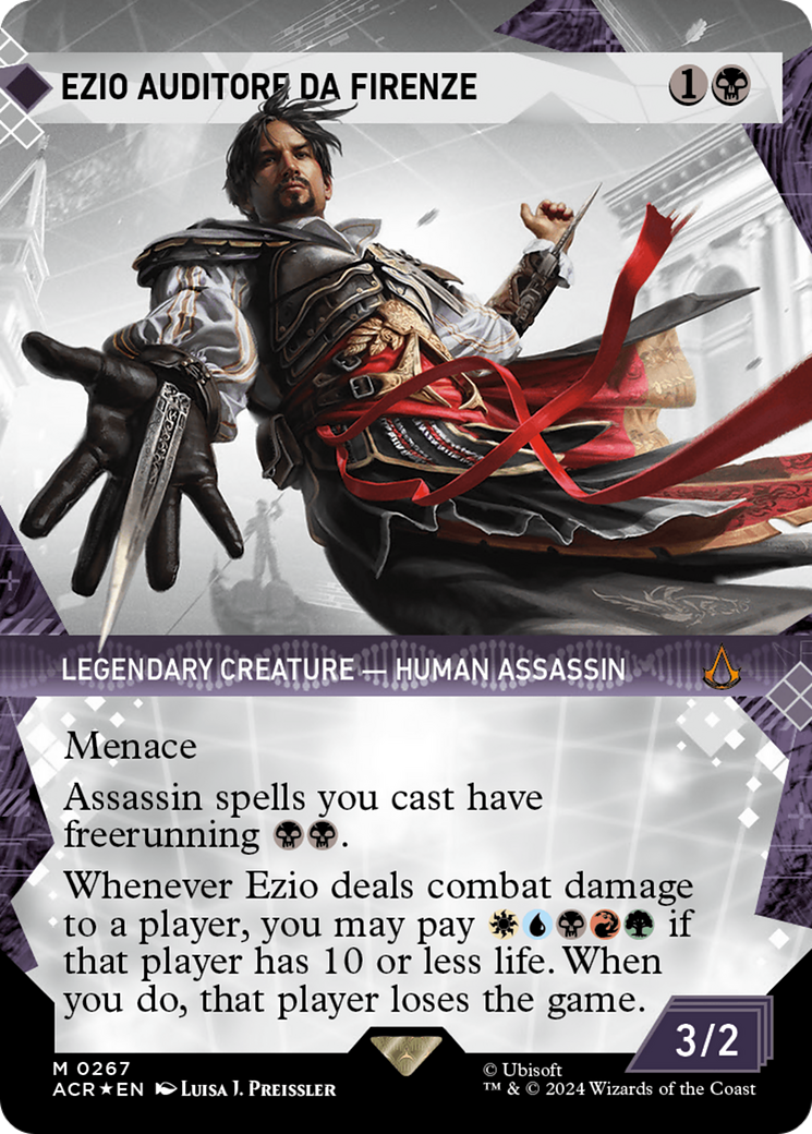 Ezio Auditore da Firenze (Showcase) (Textured Foil) [Assassin's Creed] | Good Games Morley