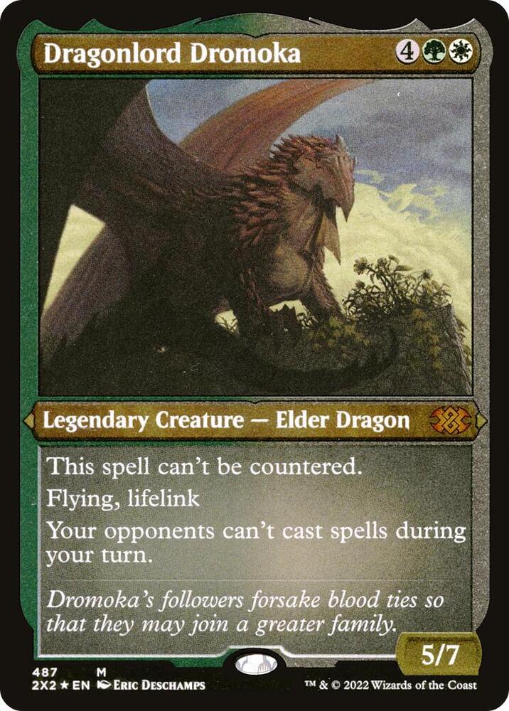 Dragonlord Dromoka Foil Etched 487 (Double Masters 2022)  - Foil | Good Games Morley