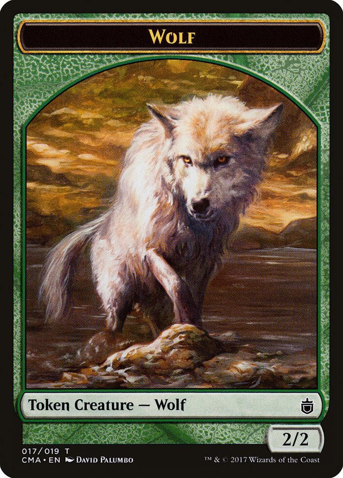 Wolf Token (017/019) [Commander Anthology Tokens] | Good Games Morley
