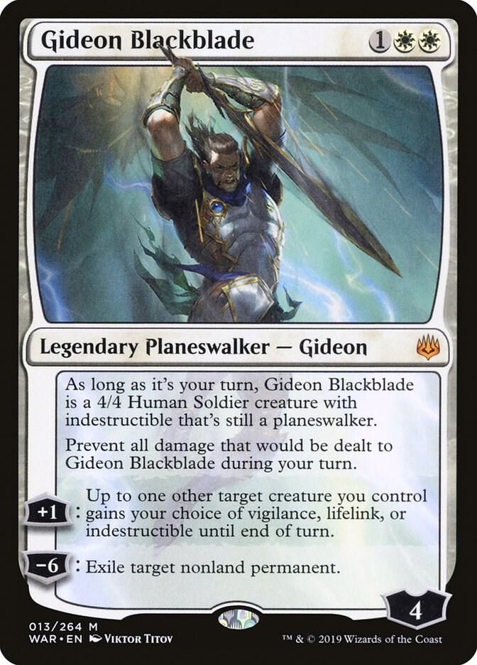 Gideon Blackblade 13/264 (War of the Spark)  - Foil | Good Games Morley