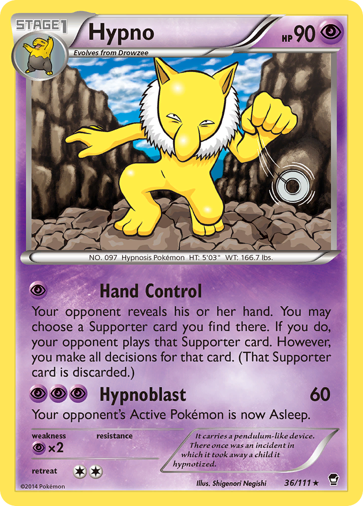Hypno (36/111) [XY: Furious Fists] | Good Games Morley