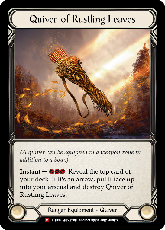 Quiver of Rustling Leaves [OUT096] (Outsiders)  Cold Foil | Good Games Morley
