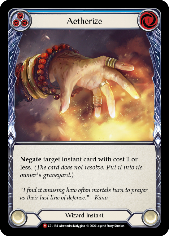 Aetherize [CRU164] (Crucible of War)  1st Edition Normal | Good Games Morley