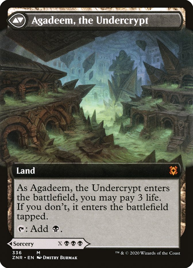 Agadeem's Awakening // Agadeem, the Undercrypt (Extended Art) [Zendikar Rising] | Good Games Morley