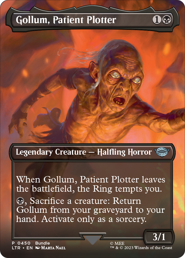 Gollum, Patient Plotter (Borderless Alternate Art) [The Lord of the Rings: Tales of Middle-Earth] | Good Games Morley