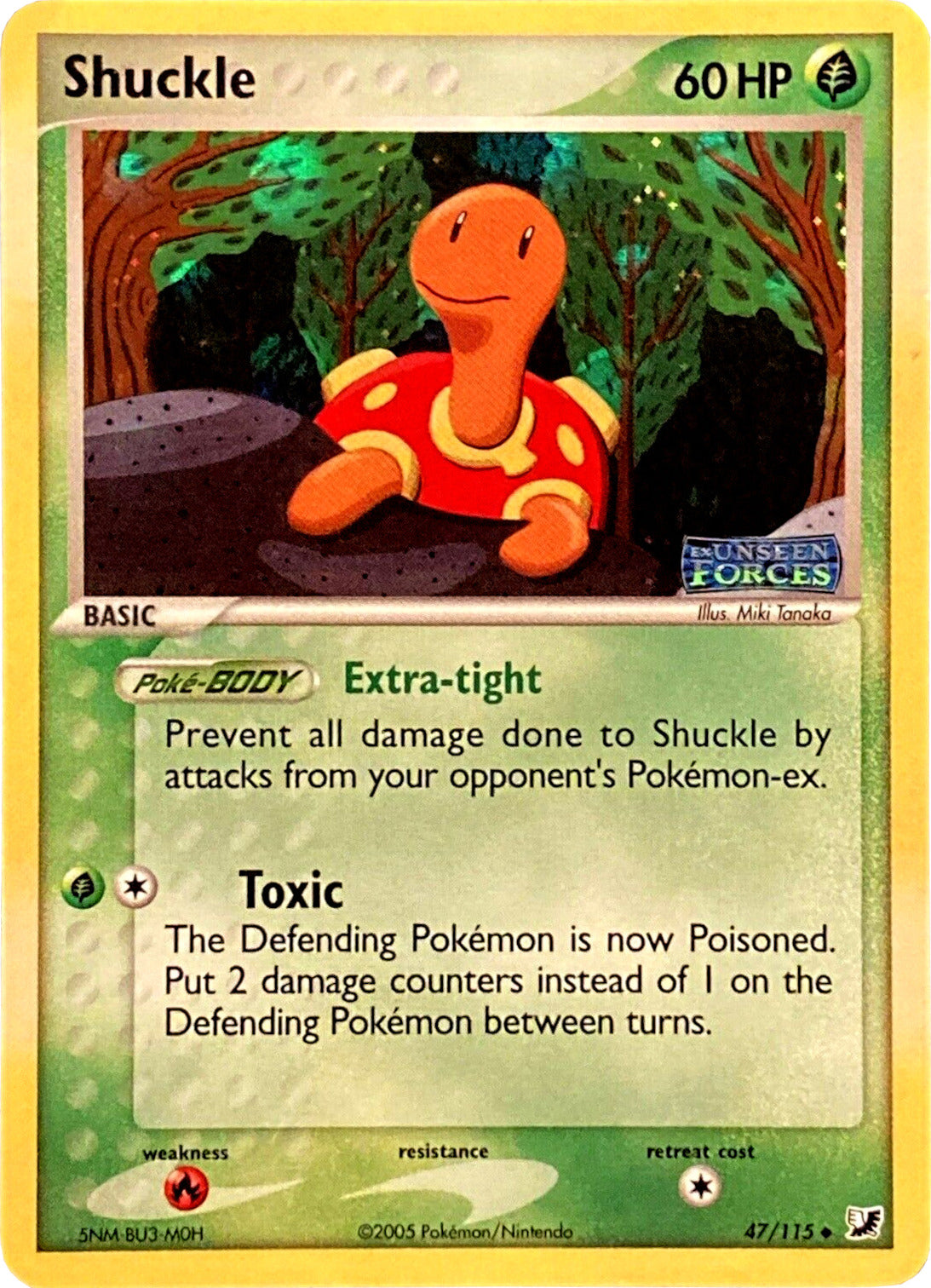 Shuckle (47/115) (Stamped) [EX: Unseen Forces] | Good Games Morley
