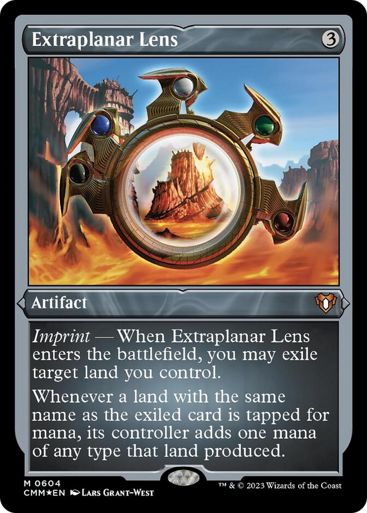 Extraplanar Lens (Foil Etched) [Commander Masters] | Good Games Morley
