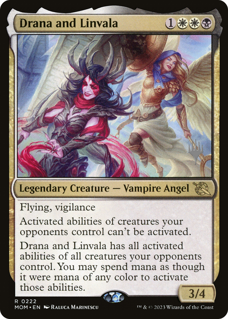 Drana and Linvala (Promo Pack) [March of the Machine Promos] | Good Games Morley