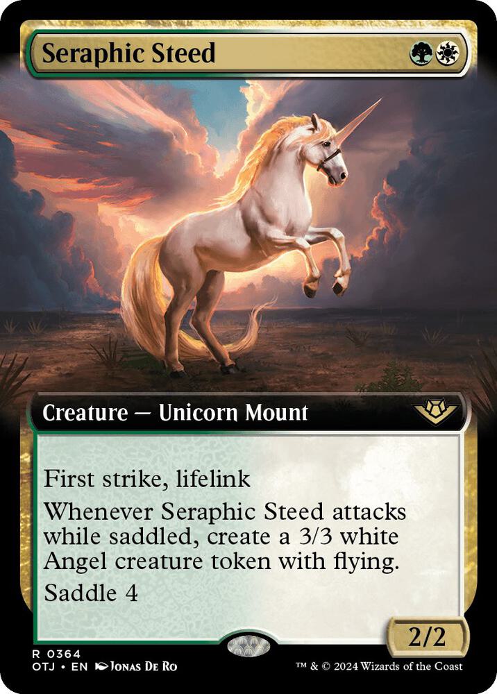 Seraphic Steed 364/286 (Outlaws of Thunder Junction)  - Extended Art Foil | Good Games Morley