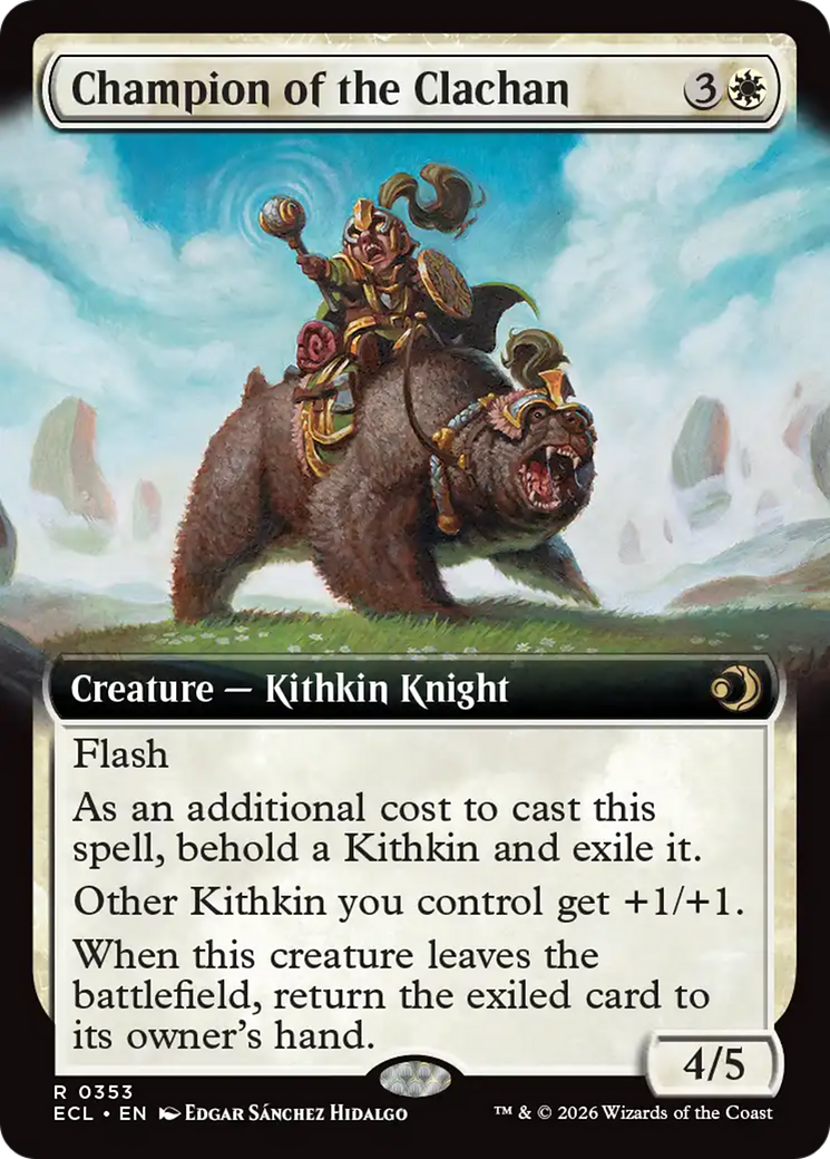 Champion of the Clachan (Extended Art) [Lorwyn Eclipsed] | Good Games Morley