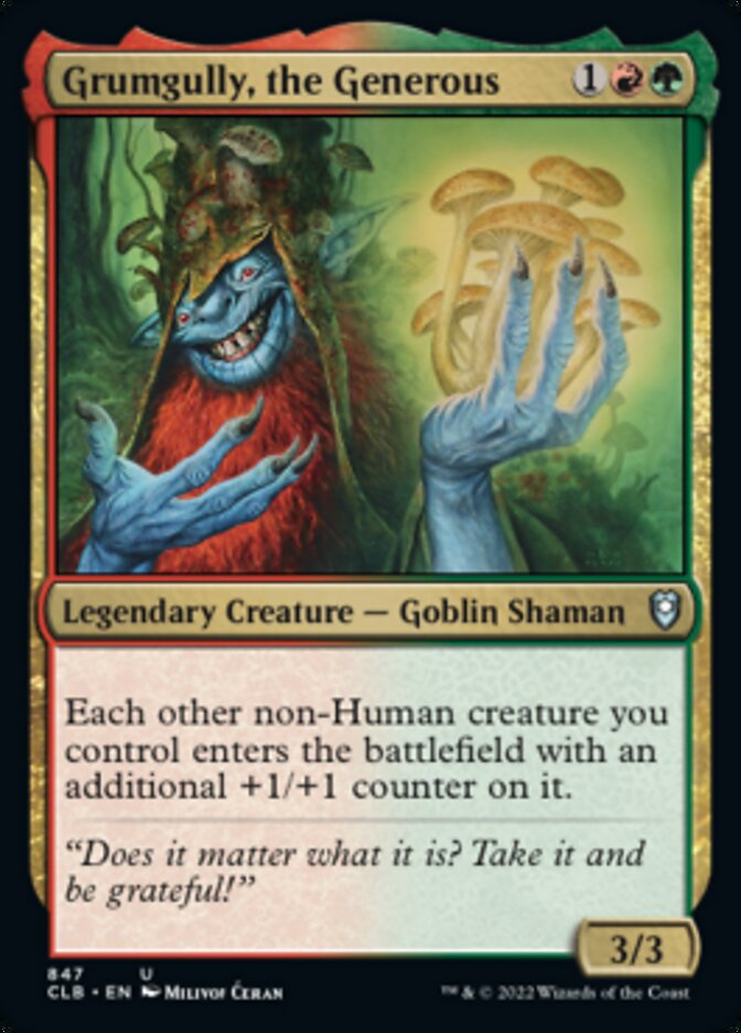 Grumgully, the Generous [Commander Legends: Battle for Baldur's Gate] | Good Games Morley