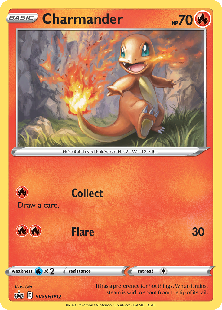 Charmander (SWSH092) [Sword & Shield: Black Star Promos] | Good Games Morley