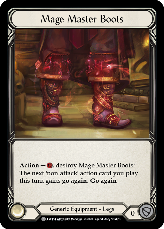 Mage Master Boots [U-ARC154] (Arcane Rising Unlimited)  Unlimited Rainbow Foil | Good Games Morley