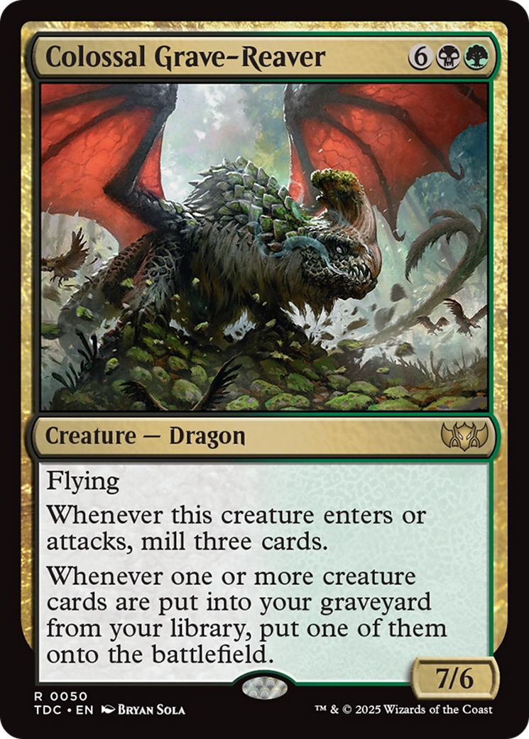 Colossal Grave-Reaver [Tarkir: Dragonstorm Commander] | Good Games Morley