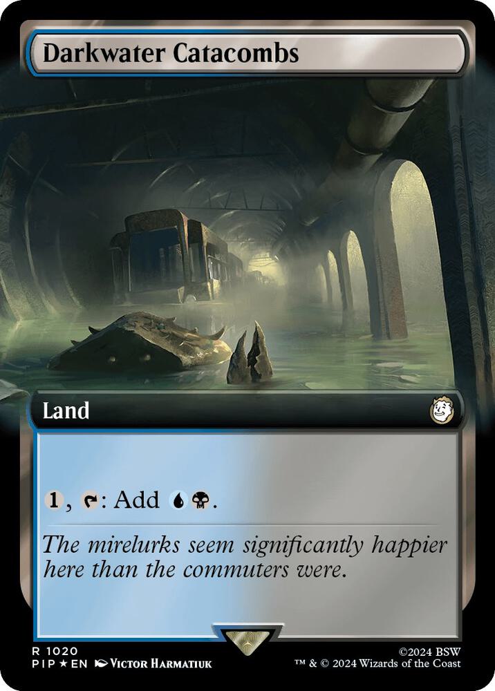Darkwater Catacombs 1020/326 (Universes Beyond: Fallout)  - Extended Art Surge Foil | Good Games Morley